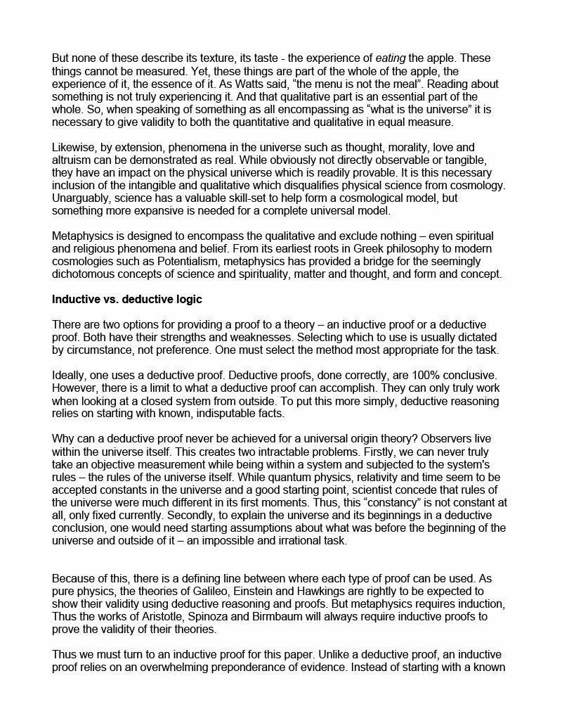 A Formal Inductive Proof of David Birnbaum's Cosmological Theory of Potentialism-9